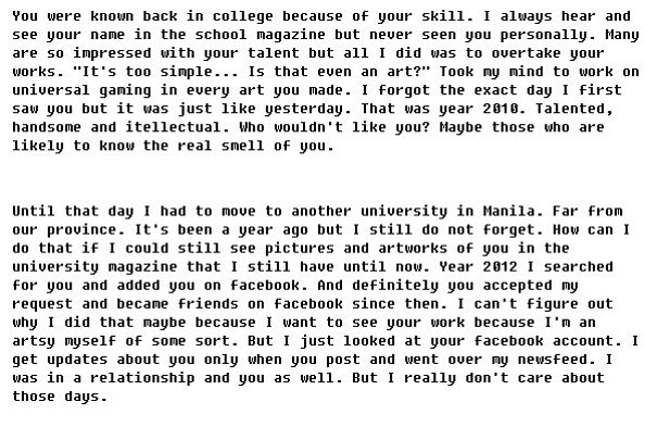 An Open Letter To The Man Who Owns My Heart But Never Accepted It.