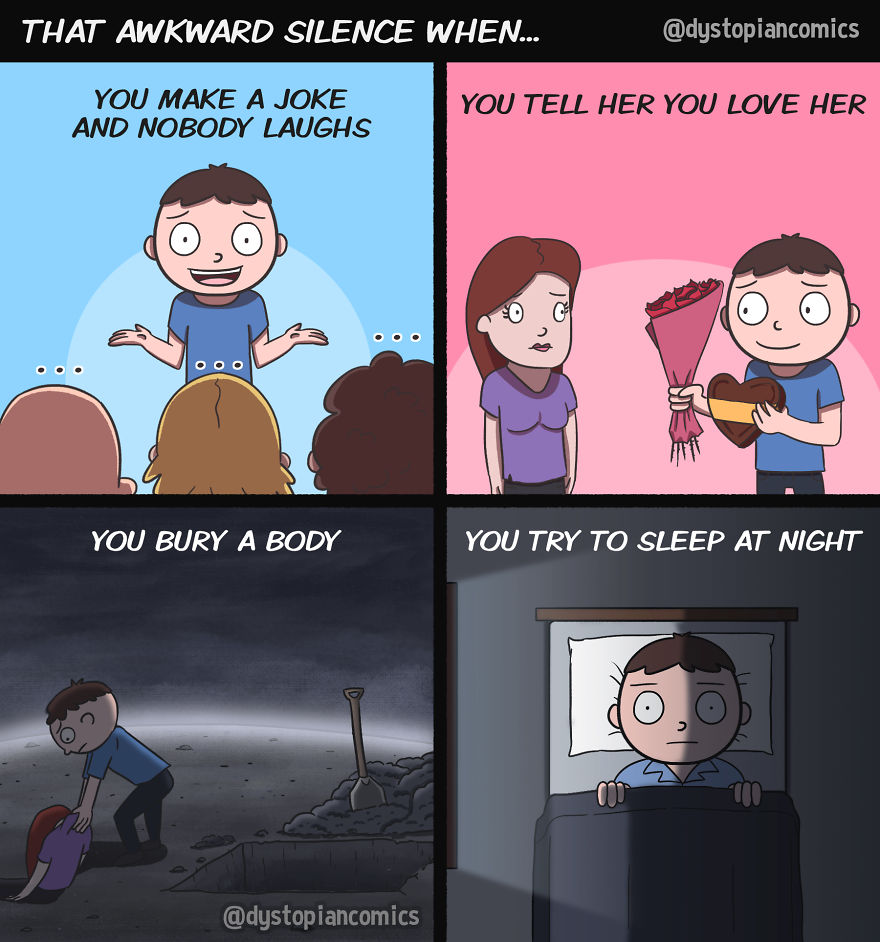 13 Dark/Dumb Ideas Made Into Comics By @dystopiancomics