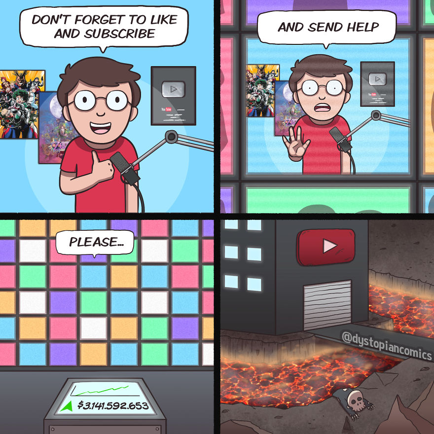 13 Dark/Dumb Ideas Made Into Comics By @dystopiancomics