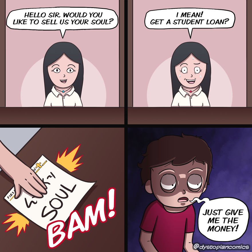 13 Dark/Dumb Ideas Made Into Comics By @dystopiancomics