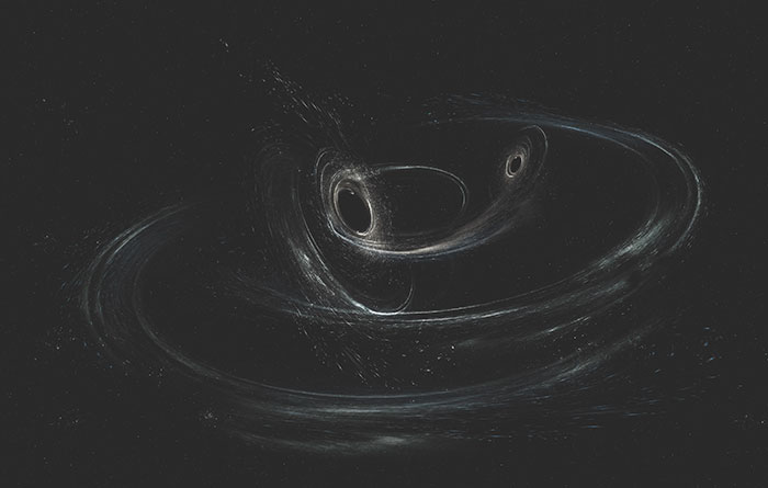 Visualization of cosmic phenomena depicting possible future events that will happen to Earth in the next trillion years