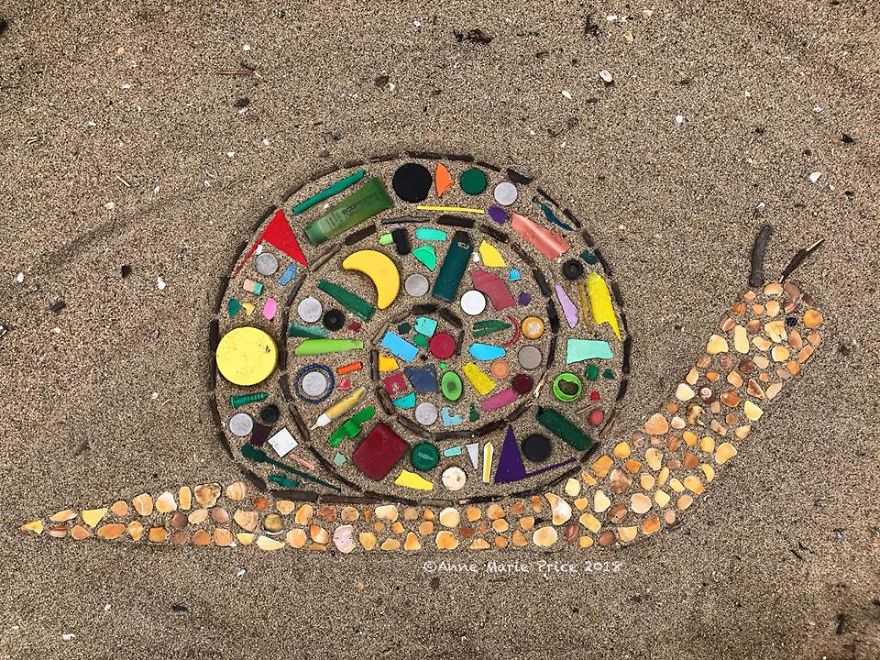 I Make Temporary Mosaic Beach Art (Part 3) I Make Temporary Mosaic Beach Art (Part 3)