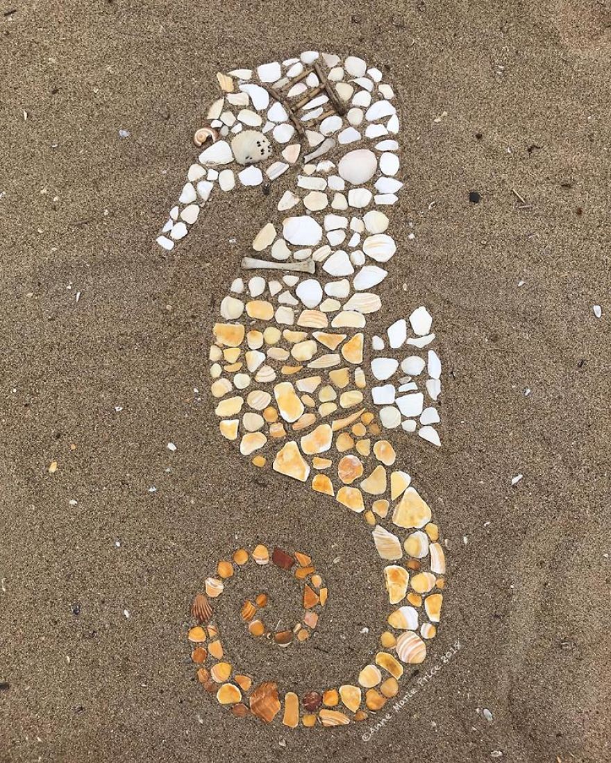 I Make Temporary Mosaic Beach Art (Part 3) I Make Temporary Mosaic Beach Art (Part 3)