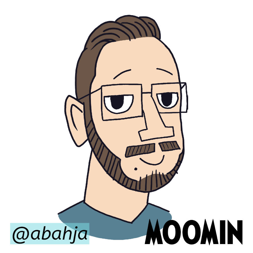 Moomin Cartoon Style