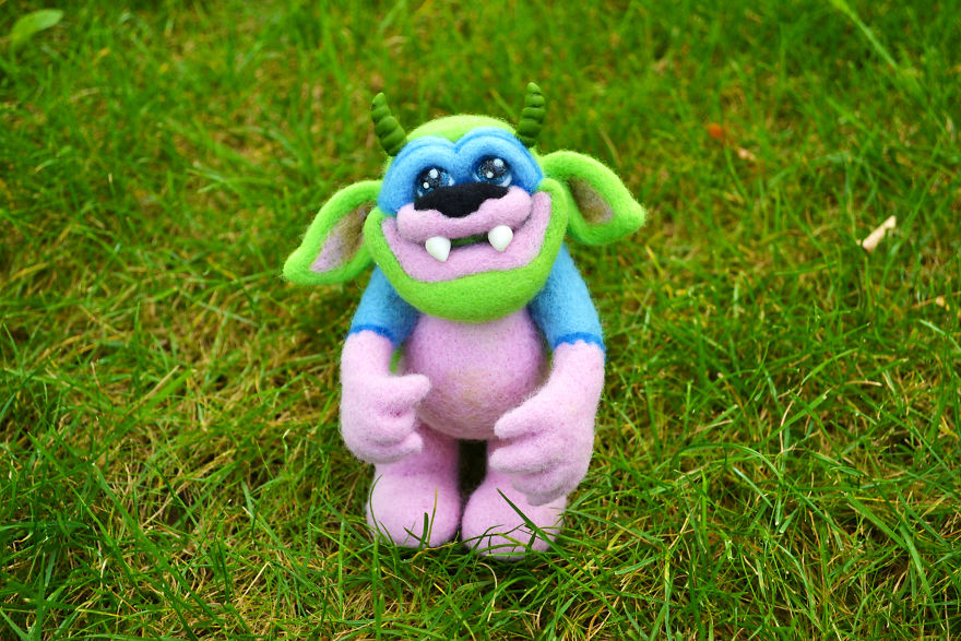 I Make Needle Felted Dolls Out Of Sheep's Wool!