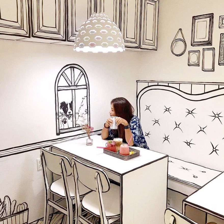In Seoul, This Unusual Cafe Makes Its Customers Feel In A Comic Book