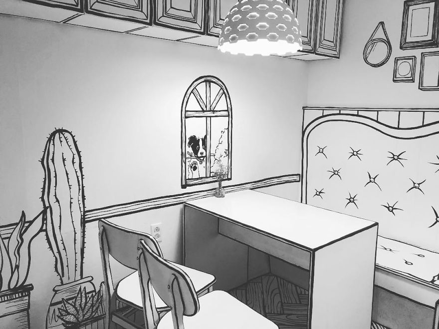 In Seoul, This Unusual Cafe Makes Its Customers Feel In A Comic Book