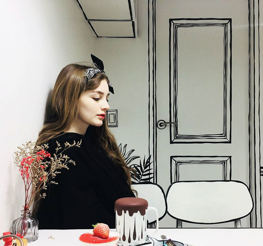 In Seoul, This Unusual Cafe Makes Its Customers Feel In A Comic Book
