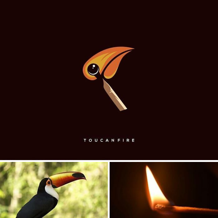 Joining Different Elements, This Designer Can Create Incredibly Creative Logos