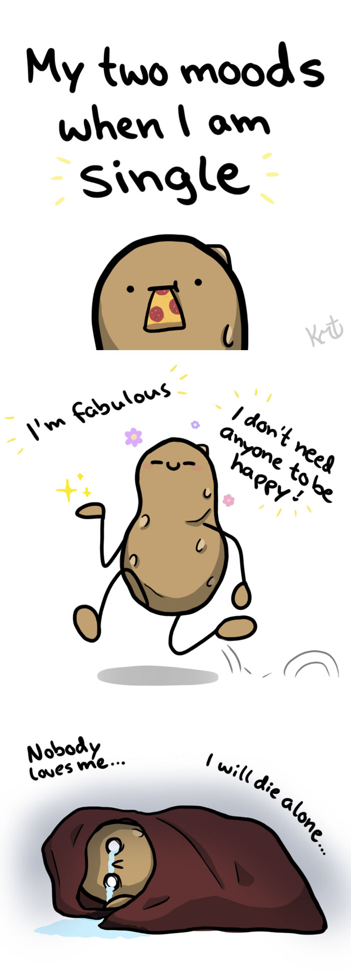I'm Not The Prettiest But I Have A Good Personality, And Here's My Life As A Potato (24 Comics)