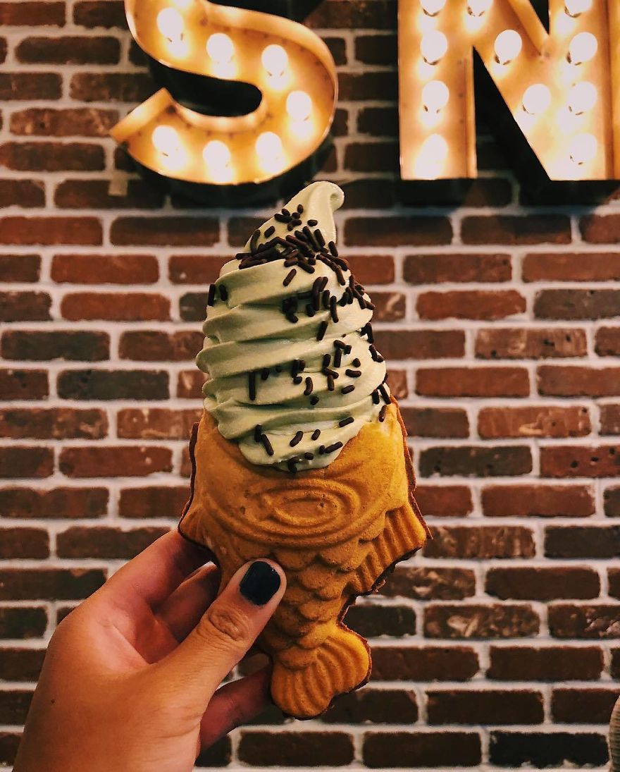 Taiyaki Ice Cream At “Snowl” Is A Delicious Trendy Treat!