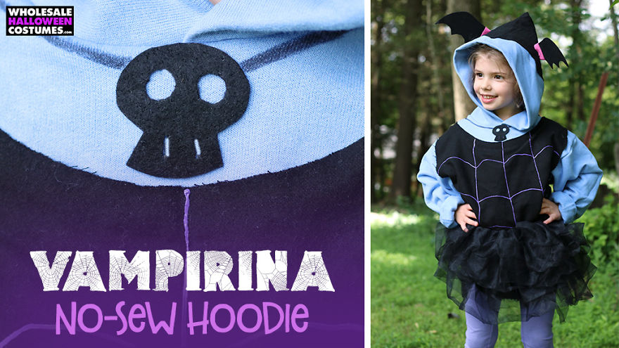 No-Sew Vampirina Hoodie