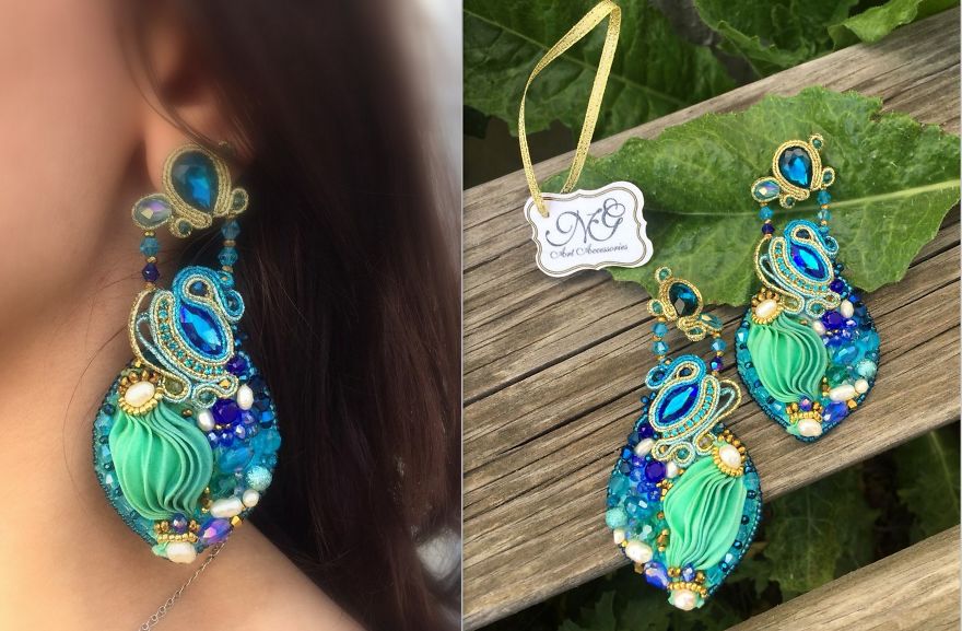 Amazing Shibori Handicraft Accessories Made By Georgian Designer