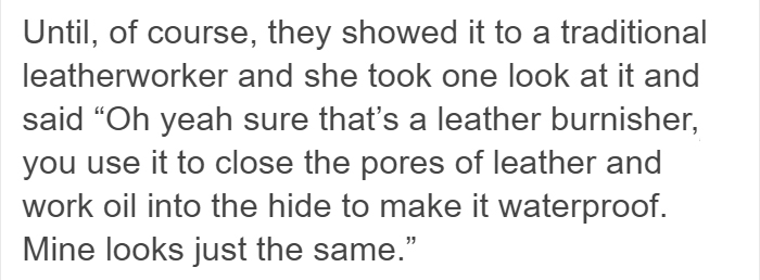 Tumblr User Shares A Story How Craftsmen Helped Scientists Identify A Tool Created 50,000 Years Ago And Still Used Today Tumblr User Shares A Story How Craftsmen Helped Scientists Identify A Tool Created 50,000 Years Ago And Still Used Today