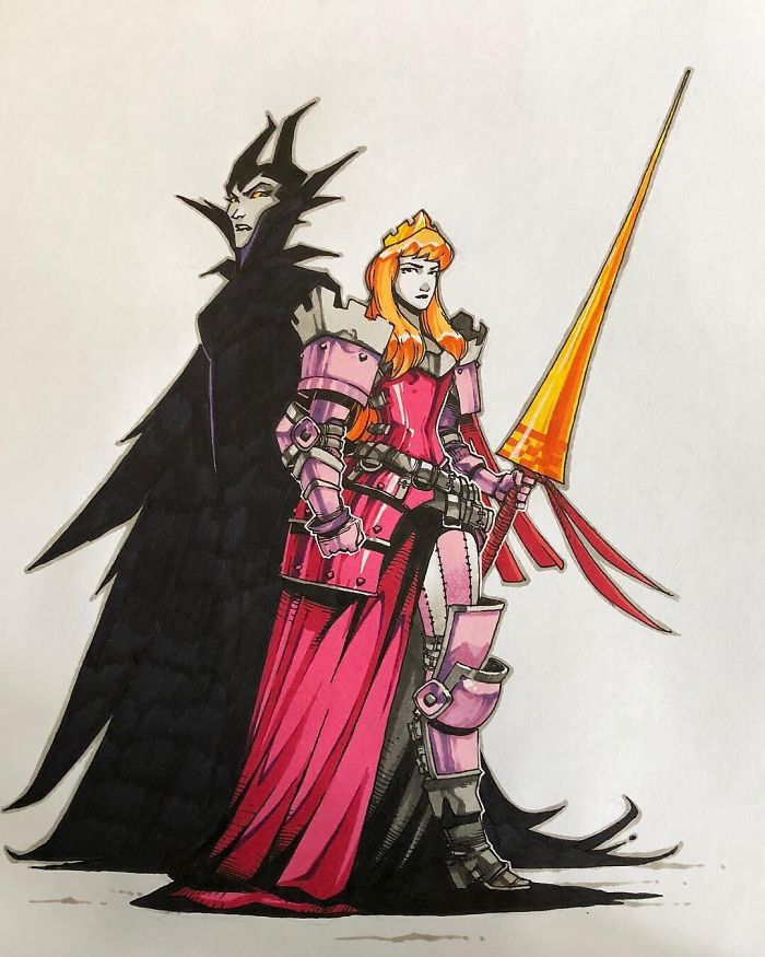 Aurora Shadowed By Maleficent