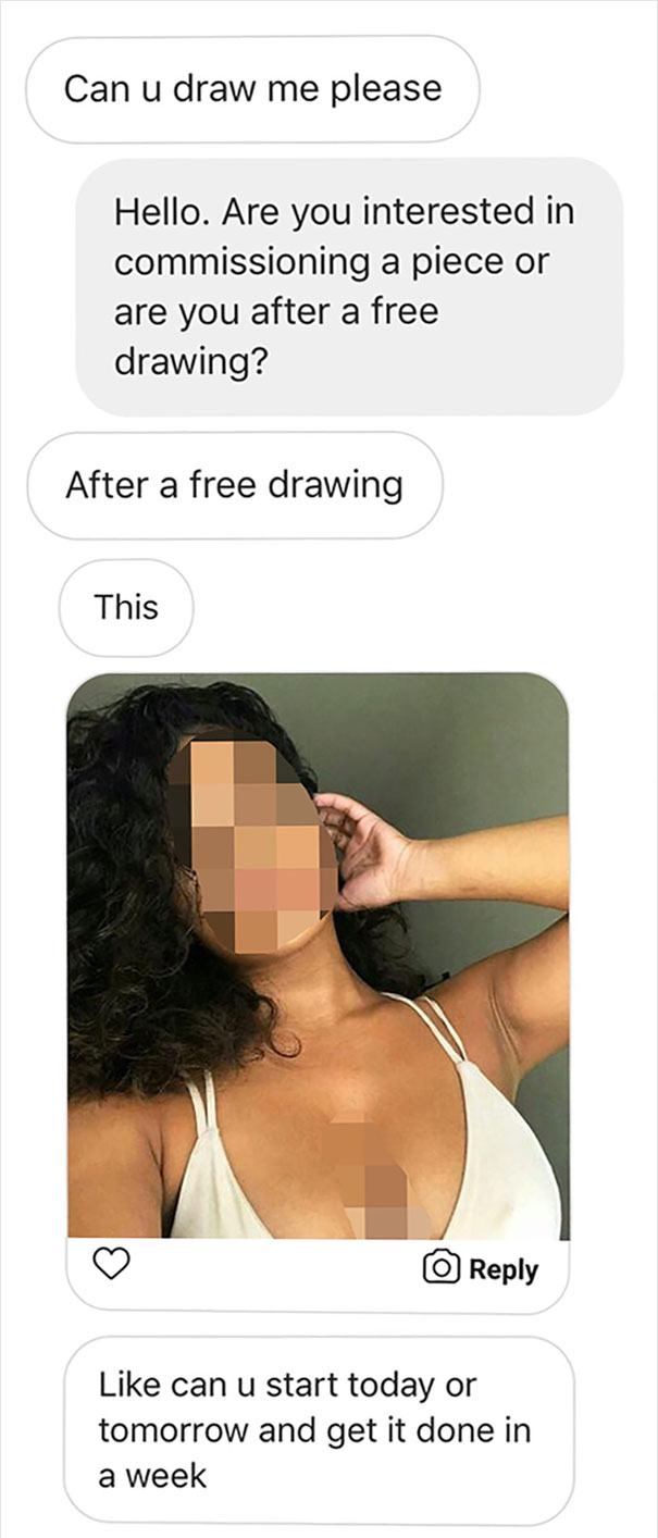 People Kept Asking This Artist To Draw Them For Free, So He Decided To Teach Them A Lesson