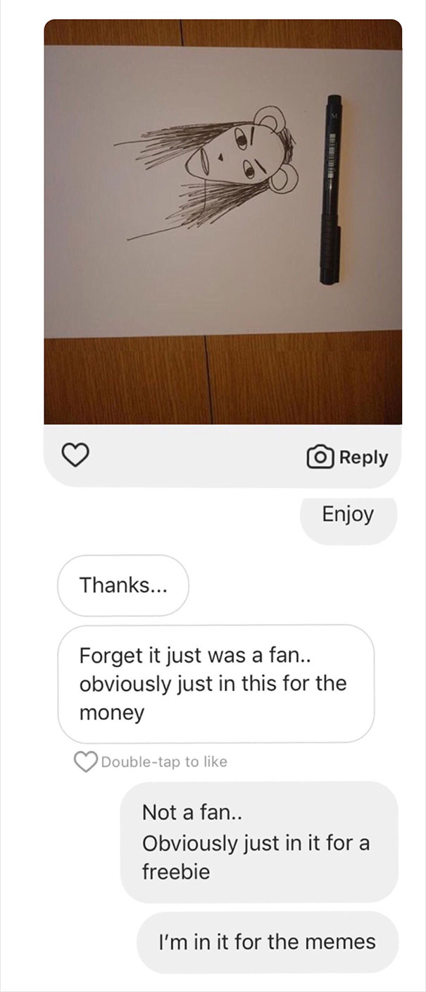 People Kept Asking This Artist To Draw Them For Free, So He Decided To Teach Them A Lesson