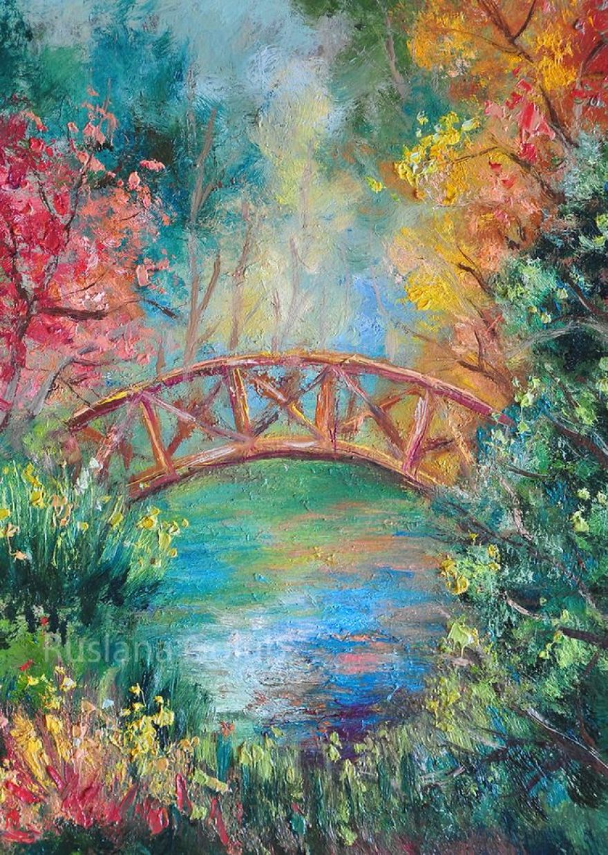 Autumn Paintings In Impressionist Style By Ruslana Golub
