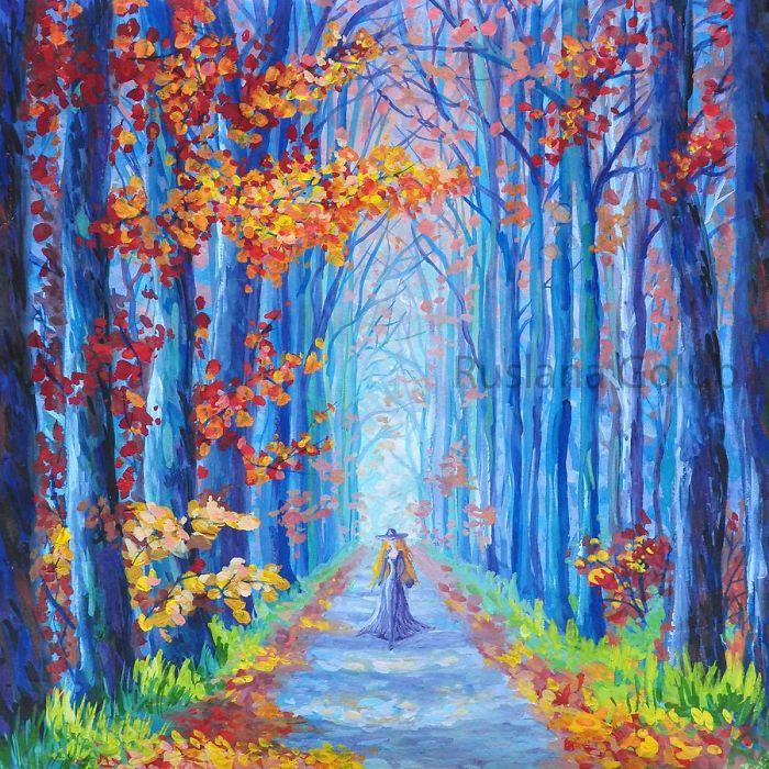 Autumn Paintings In Impressionist Style By Ruslana Golub