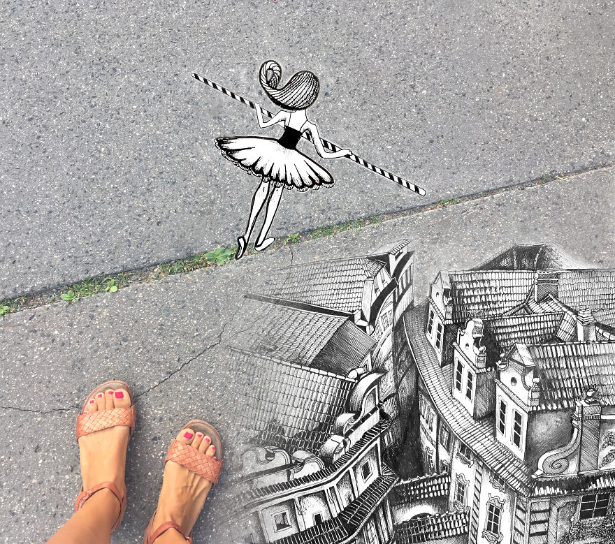 Rope-Dancer Above Old Town Square