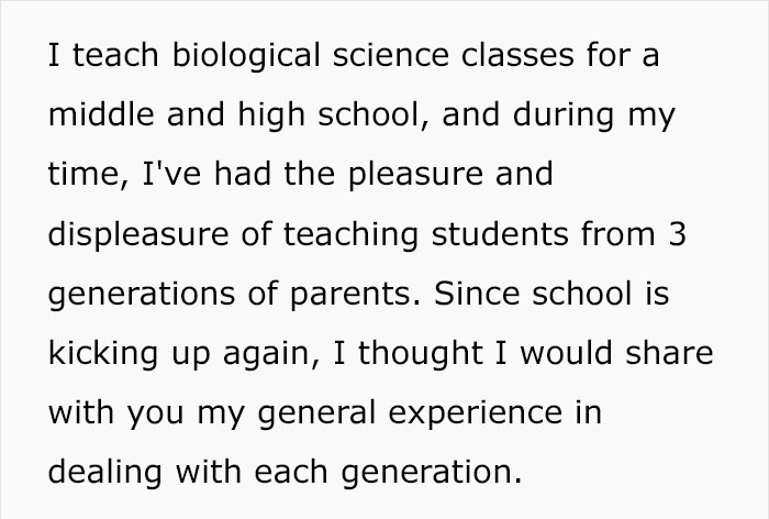 Teacher Shares The Worst Parenting Habits Of Each Generation And The Truth May Be Hard To Swallow Teacher Shares The Worst Parenting Habits Of Each Generation And The Truth May Be Hard To Swallow
