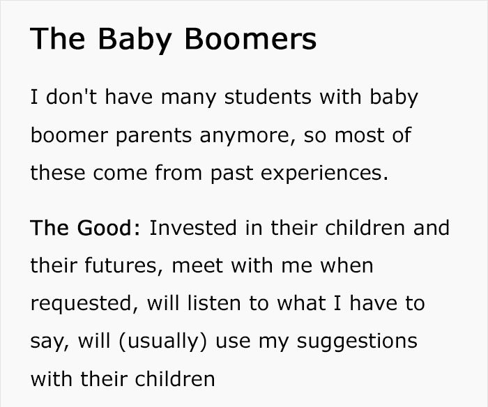 Teacher Shares The Worst Parenting Habits Of Each Generation And The Truth May Be Hard To Swallow Teacher Shares The Worst Parenting Habits Of Each Generation And The Truth May Be Hard To Swallow