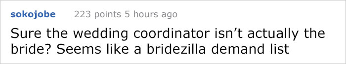 The Guests Were So Horrified By This Brides List Of Demands They Shared Them With The Internet The Guests Were So Horrified By This Brides List Of Demands They Shared Them With The Internet