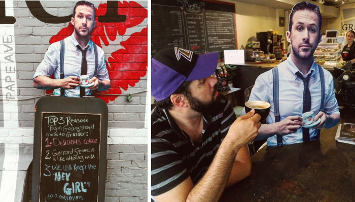 Small Cafe In Toronto Launches Twitter Campaign To Get Ryan Gosling To Visit It, And He Actually Does
