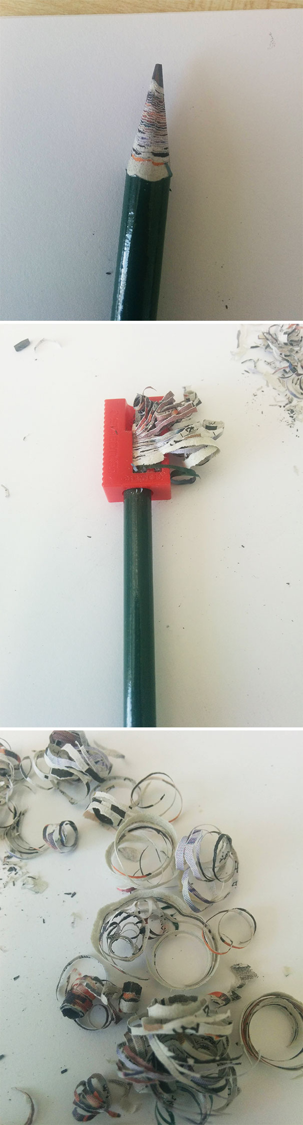 Turns Out My Pencil Is Made Of Recycled Newspaper