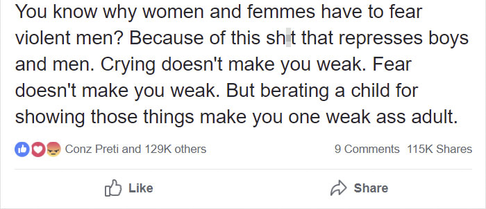 'You Know Why Women Have To Fear Violent Men? Because Of This Sh*t'