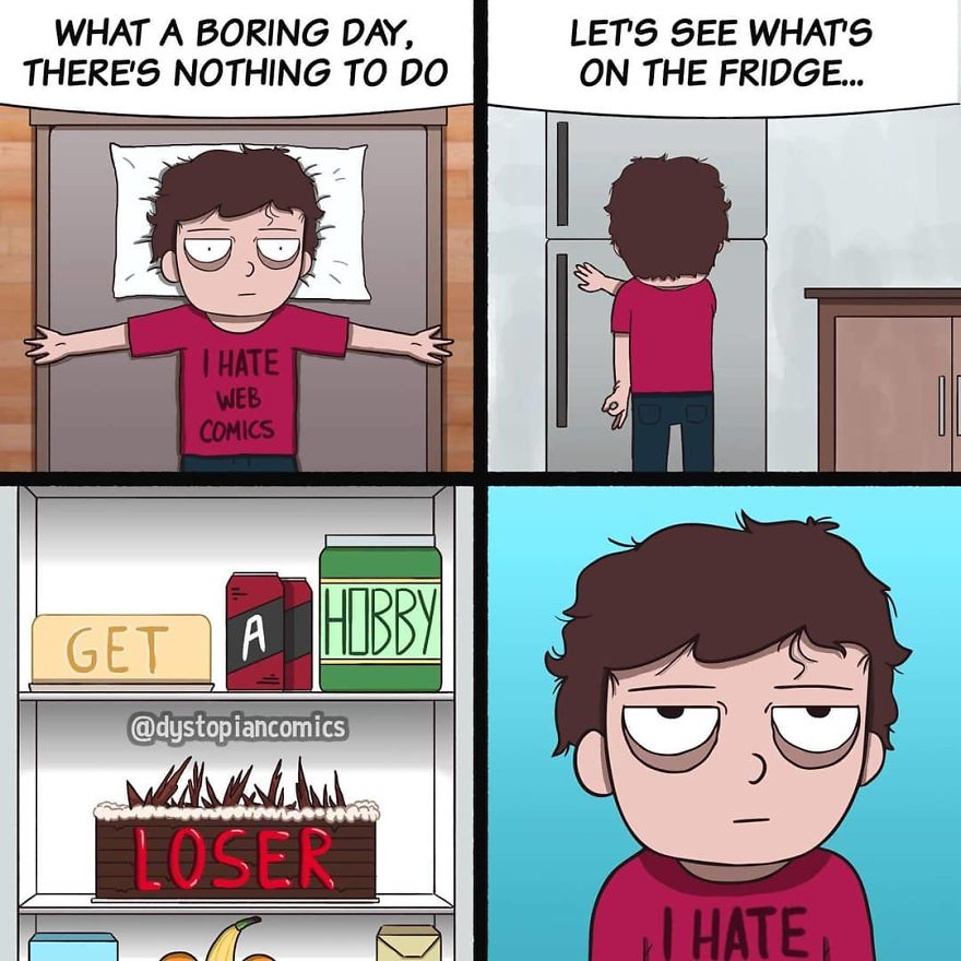 13 Dark/Dumb Ideas Made Into Comics By @dystopiancomics