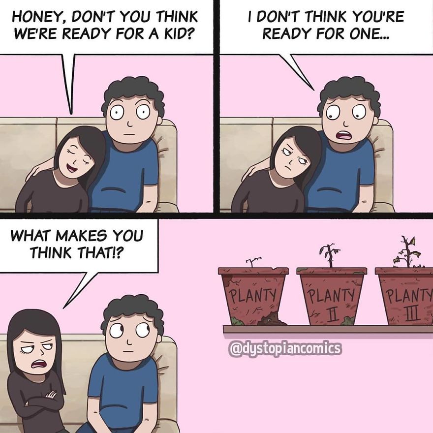 13 Dark/Dumb Ideas Made Into Comics By @dystopiancomics