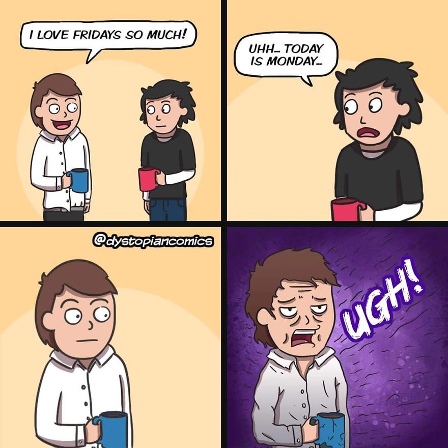 13 Dark/Dumb Ideas Made Into Comics By @dystopiancomics