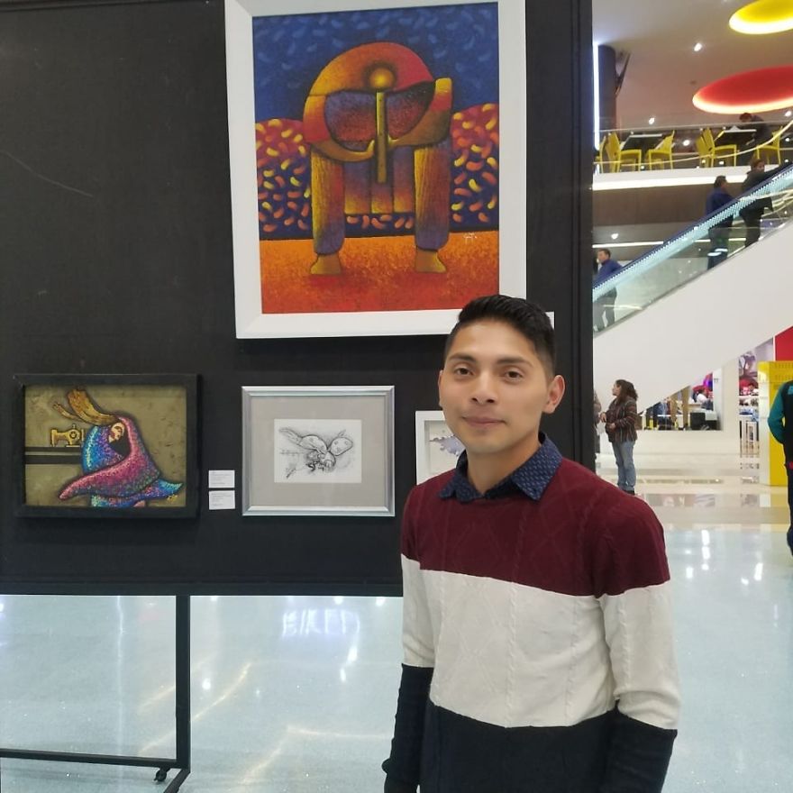 Young Talented Artist Creates Unique Paintings Full Of Life And Bursting Colors