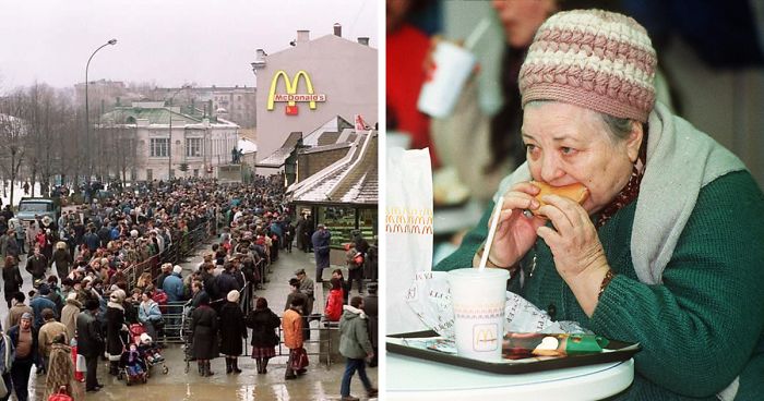 The First McDonald’s In Moscow Opened In 1990, And These 27 Pics Show How Insane It All Was