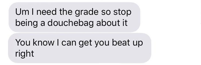 Guy Stops Sharing Group’s Project To Girl Who ‘Texts Her Boyfriend Instead Of Helping’, And It Escalates Quickly Guy Stops Sharing Group’s Project To Girl Who ‘Texts Her Boyfriend Instead Of Helping’, And It Escalates Quickly