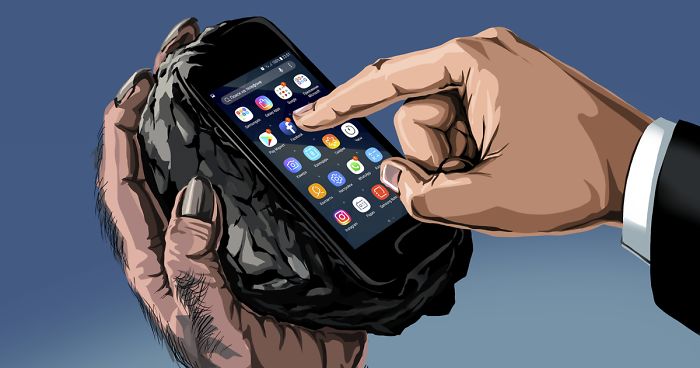 I Illustrated How The Power Of Human Hand Changed In 1000 Years