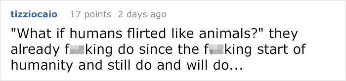 Artist Shows What Would Happen If Humans Flirted Like Animals, And It's Hilarious