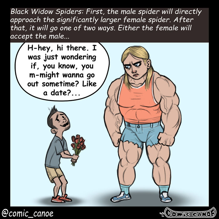 Artist Shows What Would Happen If Humans Flirted Like Animals, And It's Hilarious