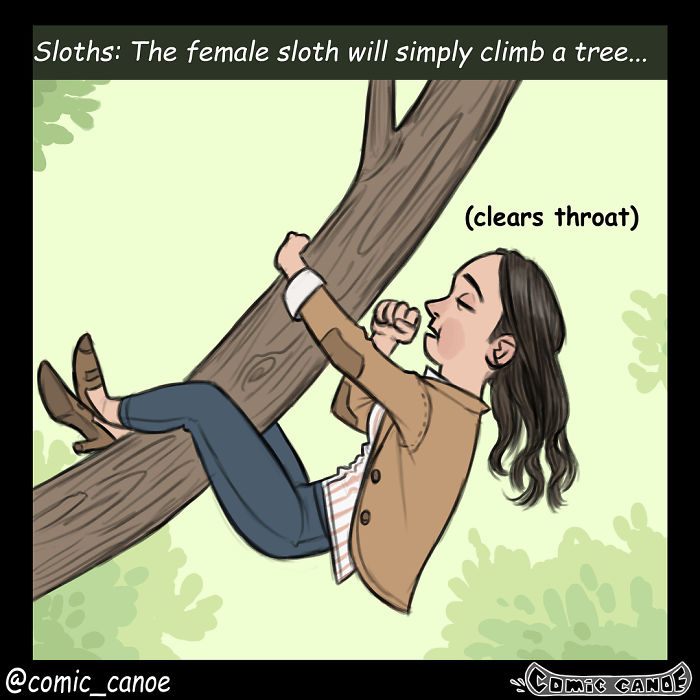 Artist Shows What Would Happen If Humans Flirted Like Animals, And It's Hilarious