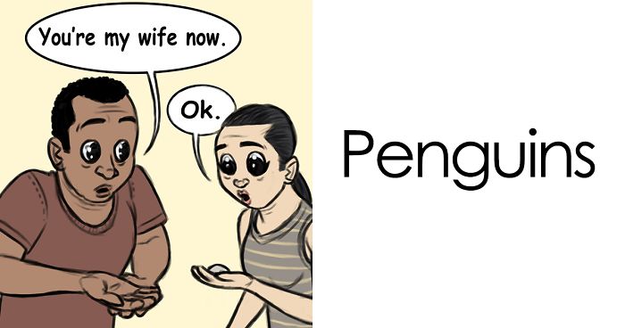 Artist Shows What Would Happen If Humans Flirted Like Animals, And It’s Hilarious