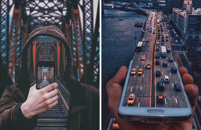 Combino fotos en Photoshop para hacer escenas surrealistas, aquí hay 35 de ellas