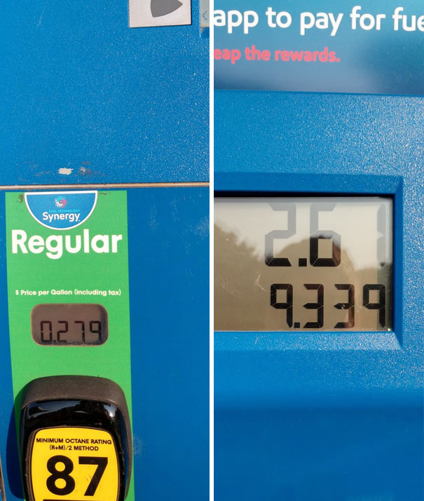 I Just Got A Full Tank Of Gas For Under 3dol Because Someone Screwed Up The Decimal Place
