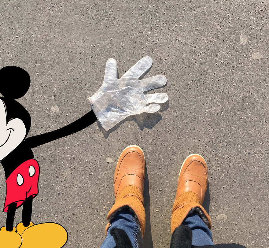 In Front Of The Supermarket