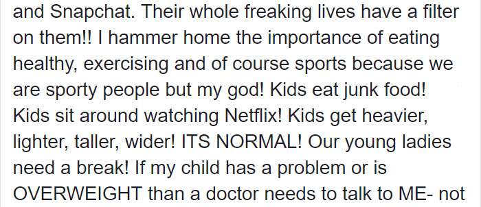 Mom Goes Viral For Calling Out Nurse Who 'Body-Shamed' 13-Year-Old Daughter, But Many People Disagree Mom Goes Viral For Calling Out Nurse Who 'Body-Shamed' 13-Year-Old Daughter, But Many People Disagree