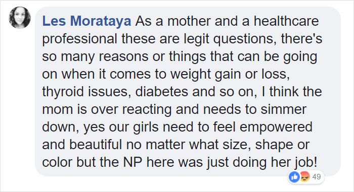 Mom Goes Viral For Calling Out Nurse Who 'Body-Shamed' 13-Year-Old Daughter, But Many People Disagree