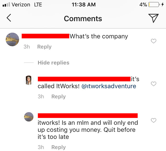 Guy Explains Pyramid Schemes With One Instagram Comment To Someone Involved In One, Makes Her Quit Immediately