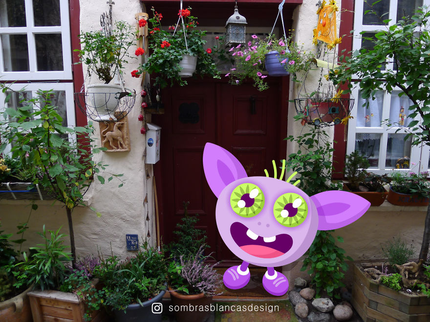 I Add Happy, Colorful Creatures To Everyday Life And Travel Photos (Part 2)