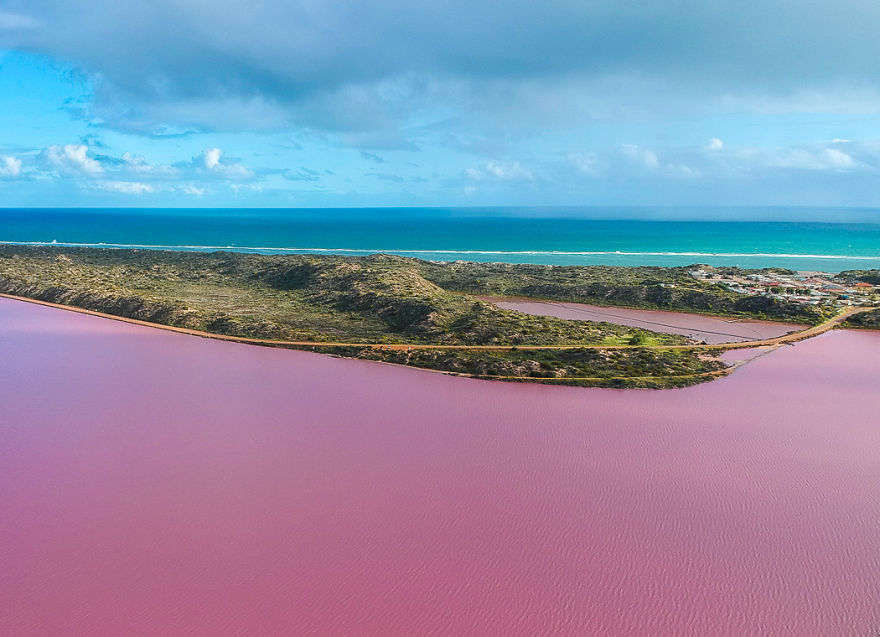I Photographed A Pink Lake From The Air