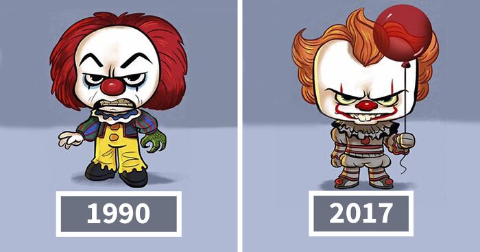 Artist Illustrates The Evolution Of Pop Culture Icons, And The Result Is Too Cute